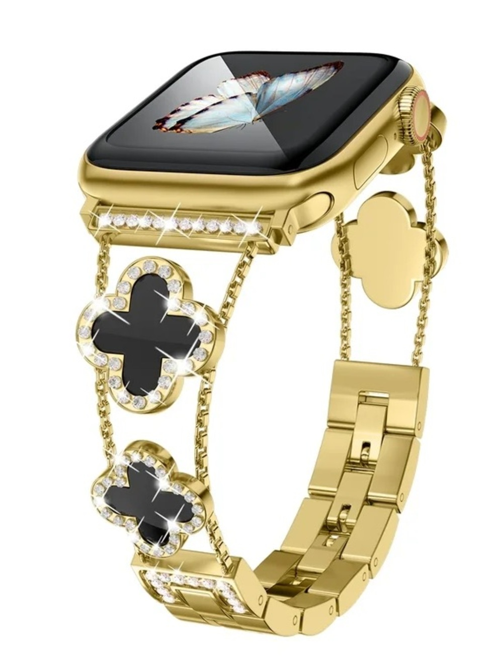 Black Clover Gold Band for Apple Watch Bands 42mm 44mm 45mm